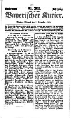 Bayerischer Kurier Mittwoch 3. November 1869