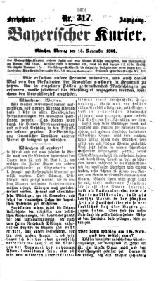 Bayerischer Kurier Montag 15. November 1869