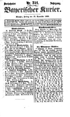 Bayerischer Kurier Freitag 19. November 1869