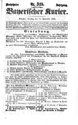 Bayerischer Kurier Dienstag 23. November 1869