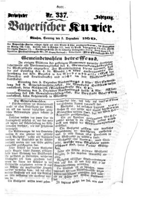 Bayerischer Kurier Sonntag 5. Dezember 1869