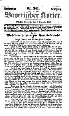 Bayerischer Kurier Donnerstag 9. Dezember 1869