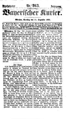 Bayerischer Kurier Samstag 11. Dezember 1869