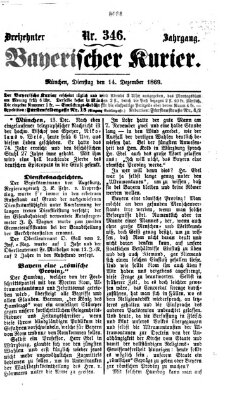 Bayerischer Kurier Dienstag 14. Dezember 1869