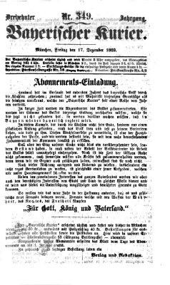 Bayerischer Kurier Freitag 17. Dezember 1869