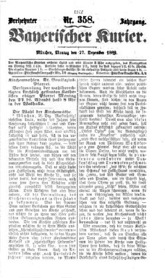 Bayerischer Kurier Montag 27. Dezember 1869