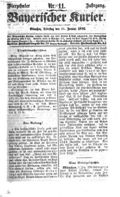 Bayerischer Kurier Dienstag 11. Januar 1870