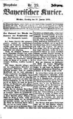 Bayerischer Kurier Samstag 29. Januar 1870