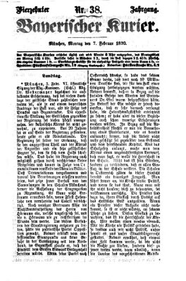 Bayerischer Kurier Montag 7. Februar 1870