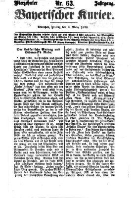 Bayerischer Kurier Freitag 4. März 1870