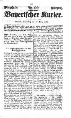 Bayerischer Kurier Donnerstag 10. März 1870