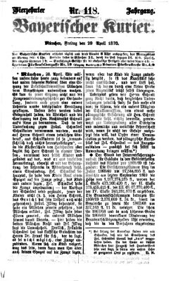 Bayerischer Kurier Freitag 29. April 1870