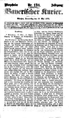 Bayerischer Kurier Donnerstag 19. Mai 1870