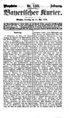 Bayerischer Kurier Samstag 21. Mai 1870