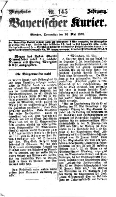 Bayerischer Kurier Donnerstag 26. Mai 1870