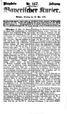 Bayerischer Kurier Samstag 28. Mai 1870