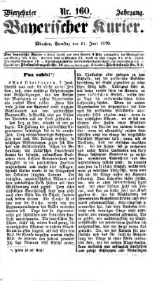 Bayerischer Kurier Samstag 11. Juni 1870