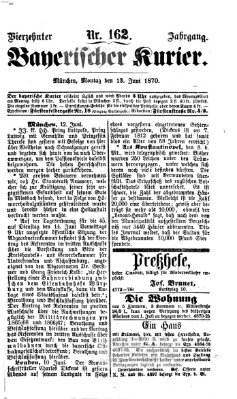 Bayerischer Kurier Montag 13. Juni 1870