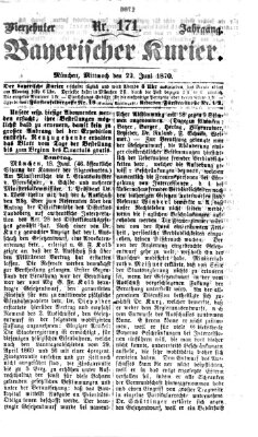 Bayerischer Kurier Mittwoch 22. Juni 1870