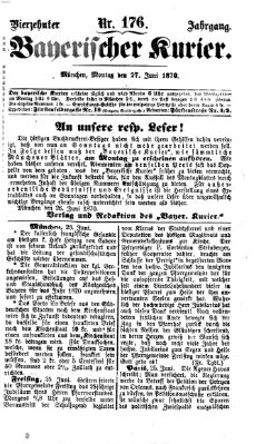 Bayerischer Kurier Montag 27. Juni 1870