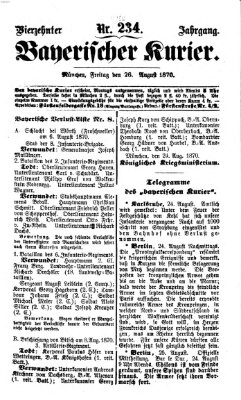 Bayerischer Kurier Freitag 26. August 1870