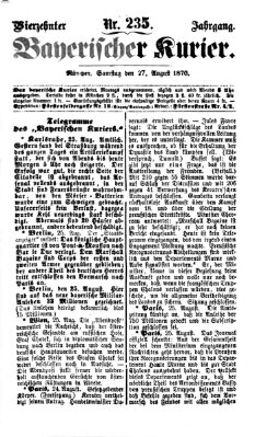 Bayerischer Kurier Samstag 27. August 1870