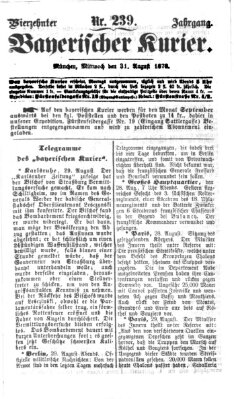 Bayerischer Kurier Mittwoch 31. August 1870