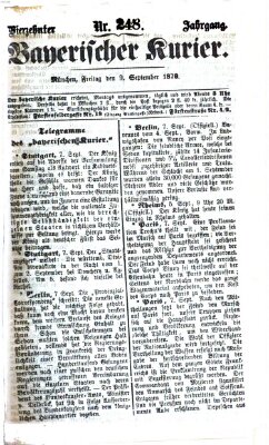 Bayerischer Kurier Freitag 9. September 1870