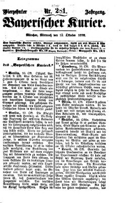 Bayerischer Kurier Mittwoch 12. Oktober 1870