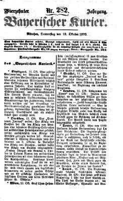 Bayerischer Kurier Donnerstag 13. Oktober 1870