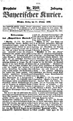 Bayerischer Kurier Freitag 21. Oktober 1870