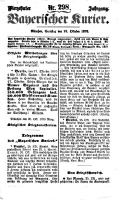 Bayerischer Kurier Samstag 29. Oktober 1870