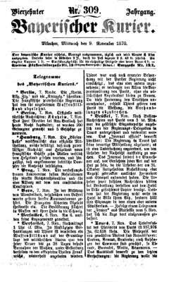 Bayerischer Kurier Mittwoch 9. November 1870