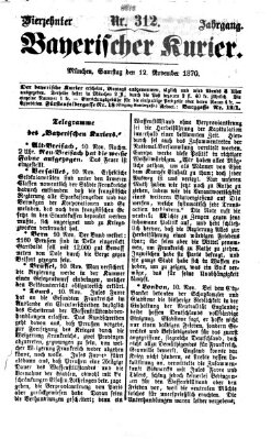 Bayerischer Kurier Samstag 12. November 1870