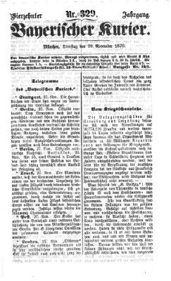 Bayerischer Kurier Dienstag 29. November 1870