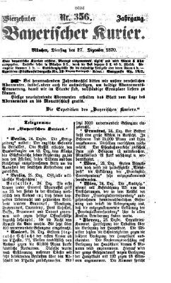 Bayerischer Kurier Dienstag 27. Dezember 1870