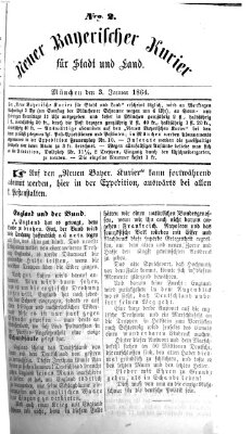 Neuer bayerischer Kurier für Stadt und Land Sonntag 3. Januar 1864