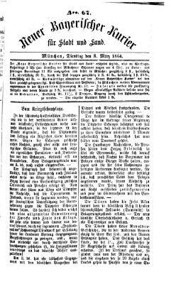 Neuer bayerischer Kurier für Stadt und Land Dienstag 8. März 1864