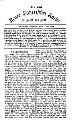 Neuer bayerischer Kurier für Stadt und Land Mittwoch 8. Juni 1864