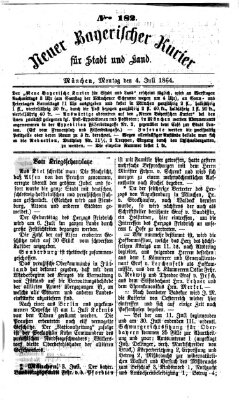 Neuer bayerischer Kurier für Stadt und Land Montag 4. Juli 1864