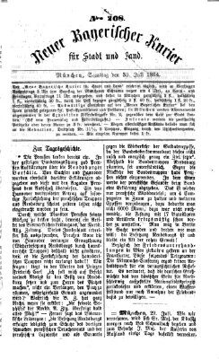 Neuer bayerischer Kurier für Stadt und Land Samstag 30. Juli 1864