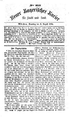 Neuer bayerischer Kurier für Stadt und Land Samstag 6. August 1864