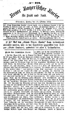 Neuer bayerischer Kurier für Stadt und Land Freitag 28. Oktober 1864