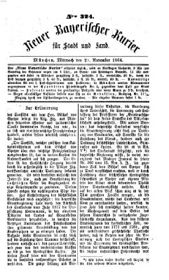 Neuer bayerischer Kurier für Stadt und Land Mittwoch 23. November 1864