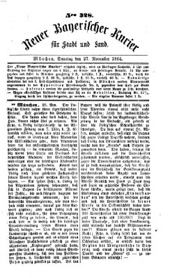 Neuer bayerischer Kurier für Stadt und Land Sonntag 27. November 1864