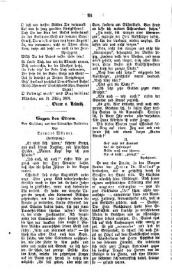 Neuer bayerischer Kurier für Stadt und Land. Familienblätter : Unterhaltungsblatt zum Neuen bayerischen Kurier (Neuer bayerischer Kurier für Stadt und Land) Mittwoch 16. März 1864