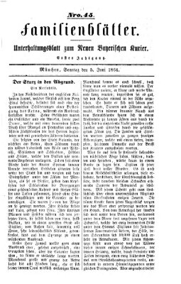 Neuer bayerischer Kurier für Stadt und Land. Familienblätter : Unterhaltungsblatt zum Neuen bayerischen Kurier (Neuer bayerischer Kurier für Stadt und Land) Sonntag 5. Juni 1864