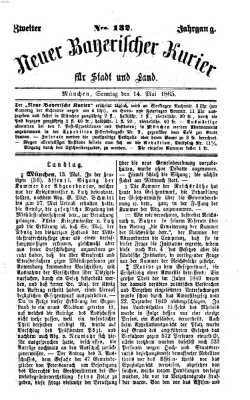 Neuer bayerischer Kurier für Stadt und Land Sonntag 14. Mai 1865