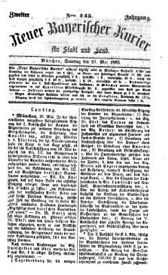 Neuer bayerischer Kurier für Stadt und Land Samstag 27. Mai 1865