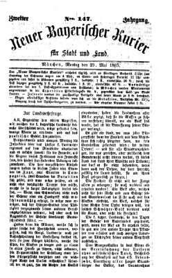 Neuer bayerischer Kurier für Stadt und Land Montag 29. Mai 1865